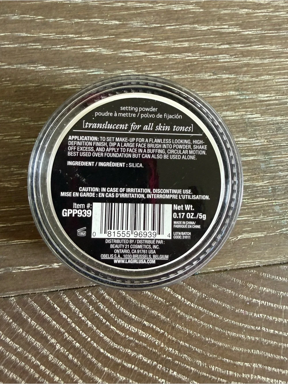 NWT L.A Girls PRO.powder HD Setting Powder transluscent